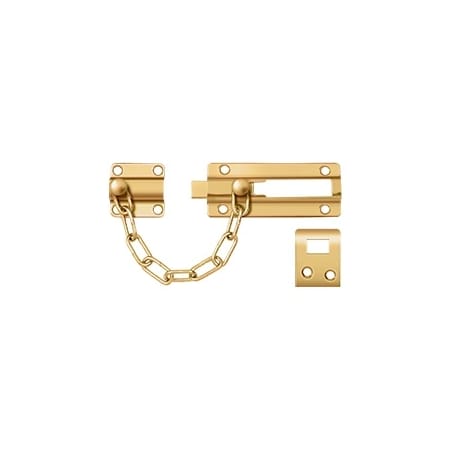 Deltana CDG35U15 Satin Nickel Solid Brass 7 Security Chain Lock