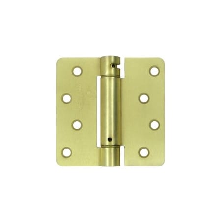 A large image of the Deltana DSH4R4 Satin Brass