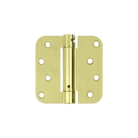 A large image of the Deltana DSH4R5 Polished Brass / Brushed Brass