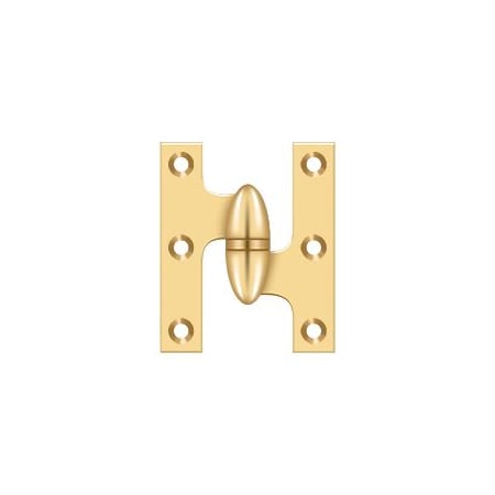 A large image of the Deltana OK2520-R-10PACK Lifetime Polished Brass