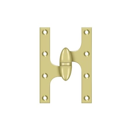 A large image of the Deltana OK6040B-L Polished Brass