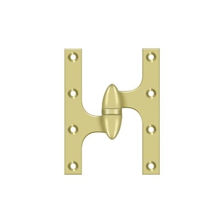 A large image of the Deltana OK6045B-L Polished Brass