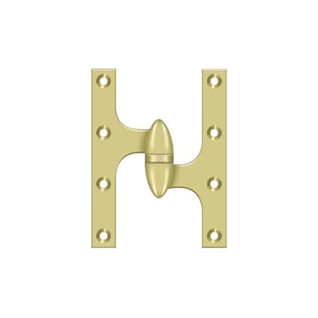 A large image of the Deltana OK6045B-R Polished Brass