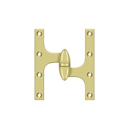 A large image of the Deltana OK6050B-R Polished Brass