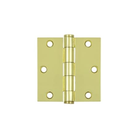 A large image of the Deltana S35HD Polished Brass