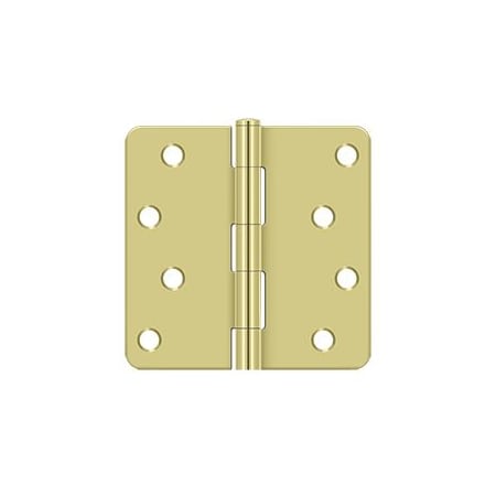 A large image of the Deltana S44R4 Polished Brass