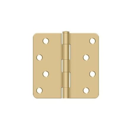 A large image of the Deltana S44R4BK Satin Brass