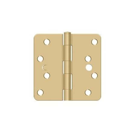 A large image of the Deltana S44R4BK-SEC Satin Brass