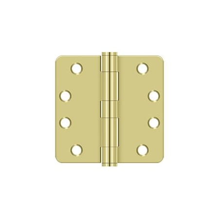 A large image of the Deltana S44R4HD Polished Brass