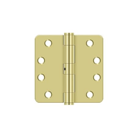 A large image of the Deltana S44R4HDB Polished Brass