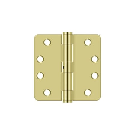 A large image of the Deltana S44R4HDN Polished Brass