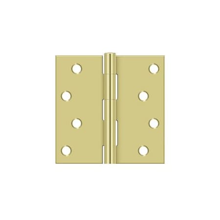 A large image of the Deltana S44U-R Polished Brass