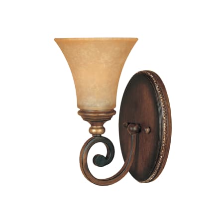 A large image of the Designers Fountain 81501 Burnished Walnut with Gold