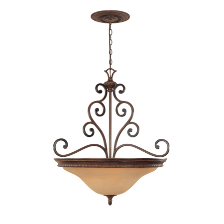 A large image of the Designers Fountain 81533 Burnished Walnut with Gold