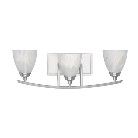 A large image of the Designers Fountain 82903 Satin Platinum