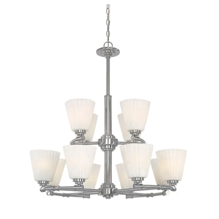 A large image of the Designers Fountain 967812 Satin Platinum