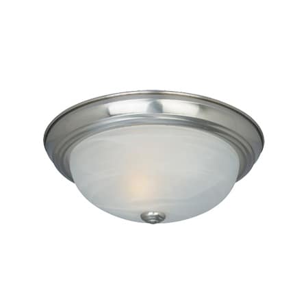 A large image of the Designers Fountain 1257S Satin Platinum / White Alabaster