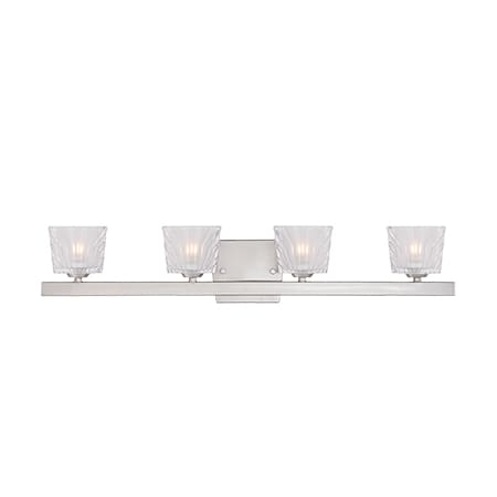 A large image of the Designers Fountain 68104 Satin Platinum