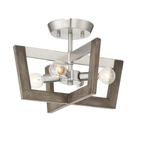 A large image of the Designers Fountain 93711 Satin Platinum