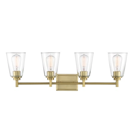 A large image of the Designers Fountain 95704 Brushed Gold