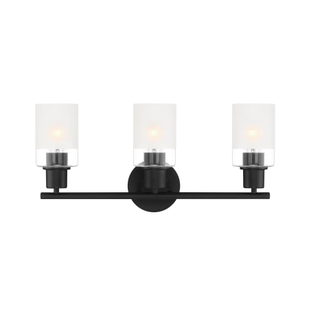 A large image of the Designers Fountain D236M-3B Matte Black