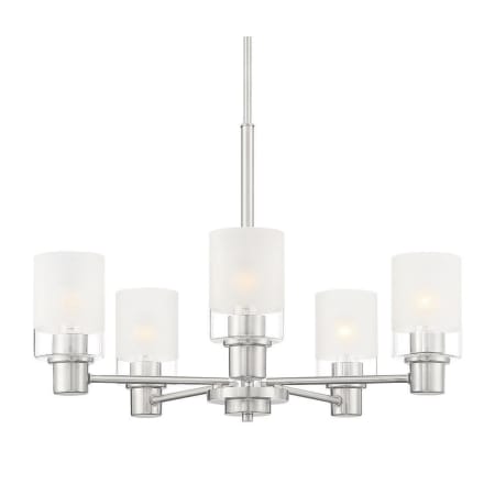 A large image of the Designers Fountain D236M-5CH Brushed Nickel
