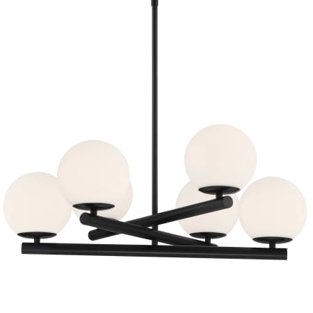 A large image of the Designers Fountain D252C-6CH Matte Black