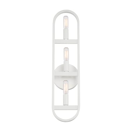 A large image of the Designers Fountain D254C-3WS Matte White