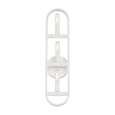 A large image of the Designers Fountain D254C-3WS Matte White