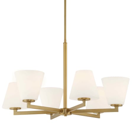 A large image of the Designers Fountain D255M-6CH Brushed Gold