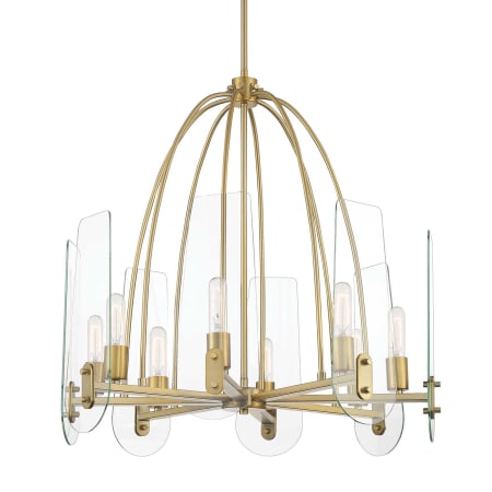 A large image of the Designers Fountain D256M-8CH Brushed Gold