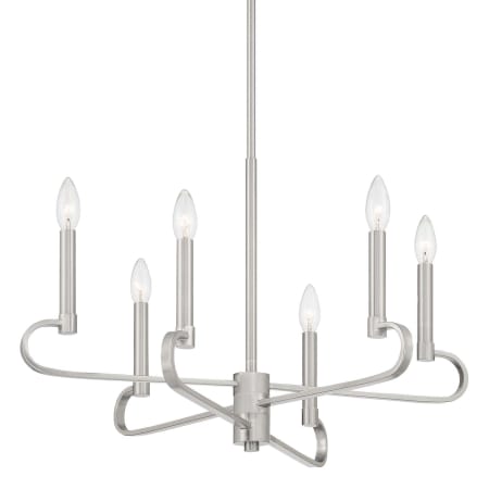 A large image of the Designers Fountain D269C-6CH Brushed Nickel