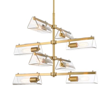 A large image of the Designers Fountain D279M-8CH Brushed Gold