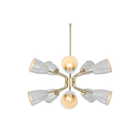 A large image of the Designers Fountain D287M-10CH Brushed Gold