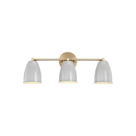 A large image of the Designers Fountain D287M-3B Brushed Gold