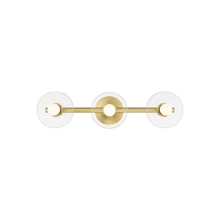A large image of the Designers Fountain D294C-3B Brushed Gold
