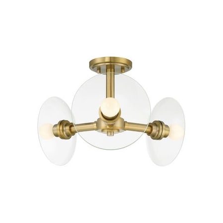 A large image of the Designers Fountain D294C-SF Brushed Gold