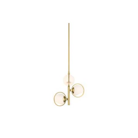 A large image of the Designers Fountain D296C-15P Brushed Gold
