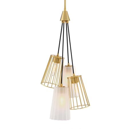A large image of the Designers Fountain D328M-4CH Brushed Gold
