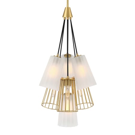 A large image of the Designers Fountain D328M-7CH Brushed Gold