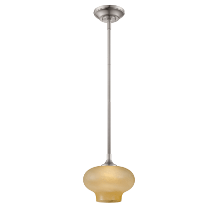 A large image of the Designers Fountain LED6317 Satin Platinum / Tea Stained French Swirl