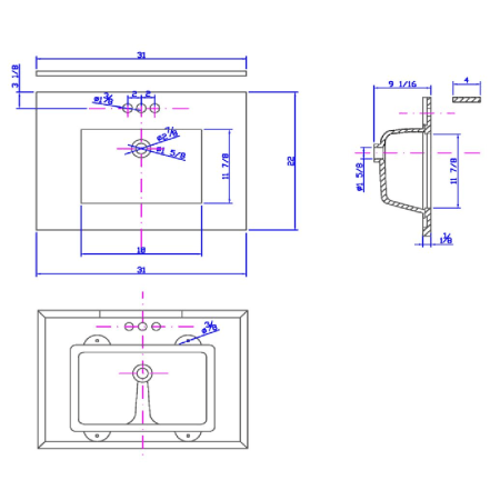 A large image of the Design House 555623 Design House-555623-Dimensional Drawing