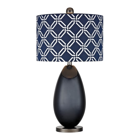 A large image of the Dimond Lighting D2521 Navy Blue / Black Nickel