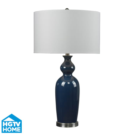 A large image of the Dimond Lighting HGTV249B Blue and Brushed Steel