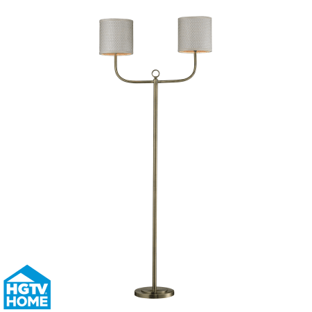 A large image of the Dimond Lighting HGTV257BR Antique Brass