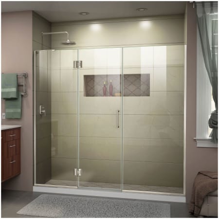 A large image of the DreamLine D3291472L Brushed Nickel