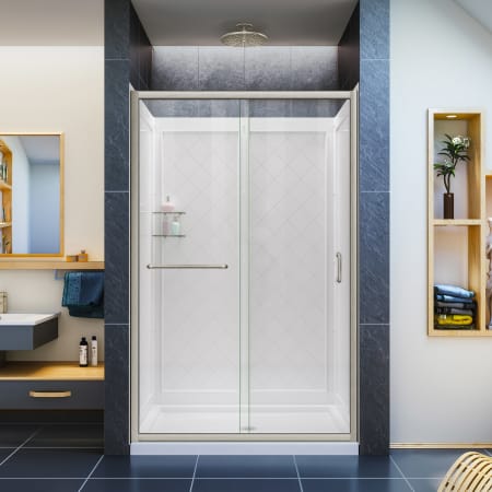A large image of the DreamLine DL-6107C-CL Brushed Nickel