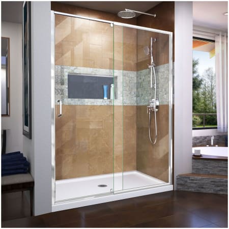 A large image of the DreamLine DL-6223C Chrome with White Base