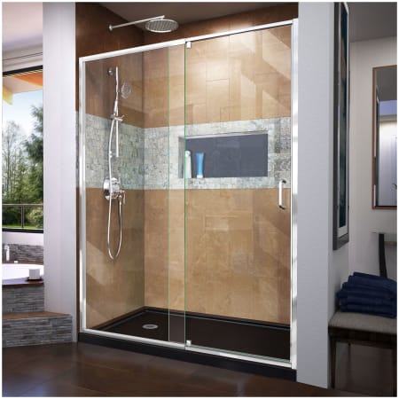 A large image of the DreamLine DL-6225L Chrome with Black Base