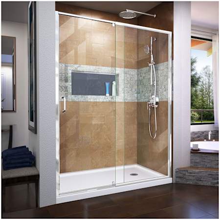 A large image of the DreamLine DL-6225R Chrome with White Base